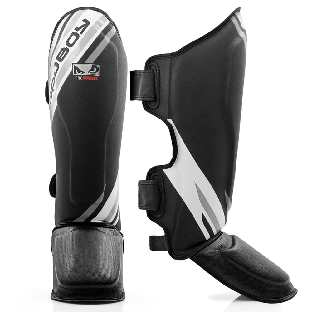 Bad Boy Pro Series Advanced Thai Shin Guards Shin Guards Bad Boy Black/White X Small