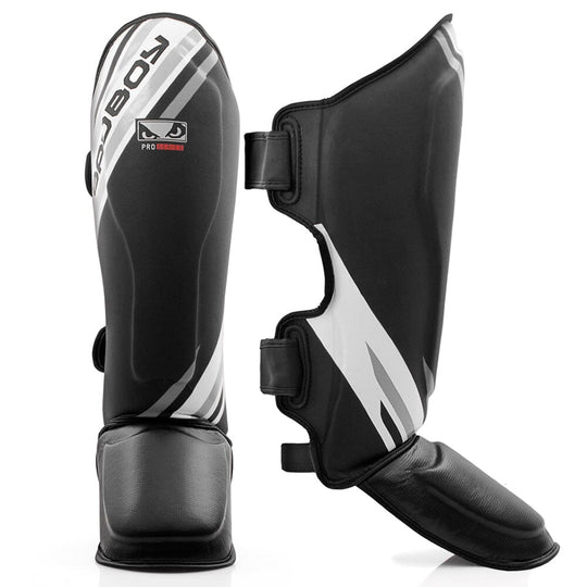 Bad Boy Pro Series Advanced Thai Shin Guards Shin Guards Bad Boy Black/White X Small
