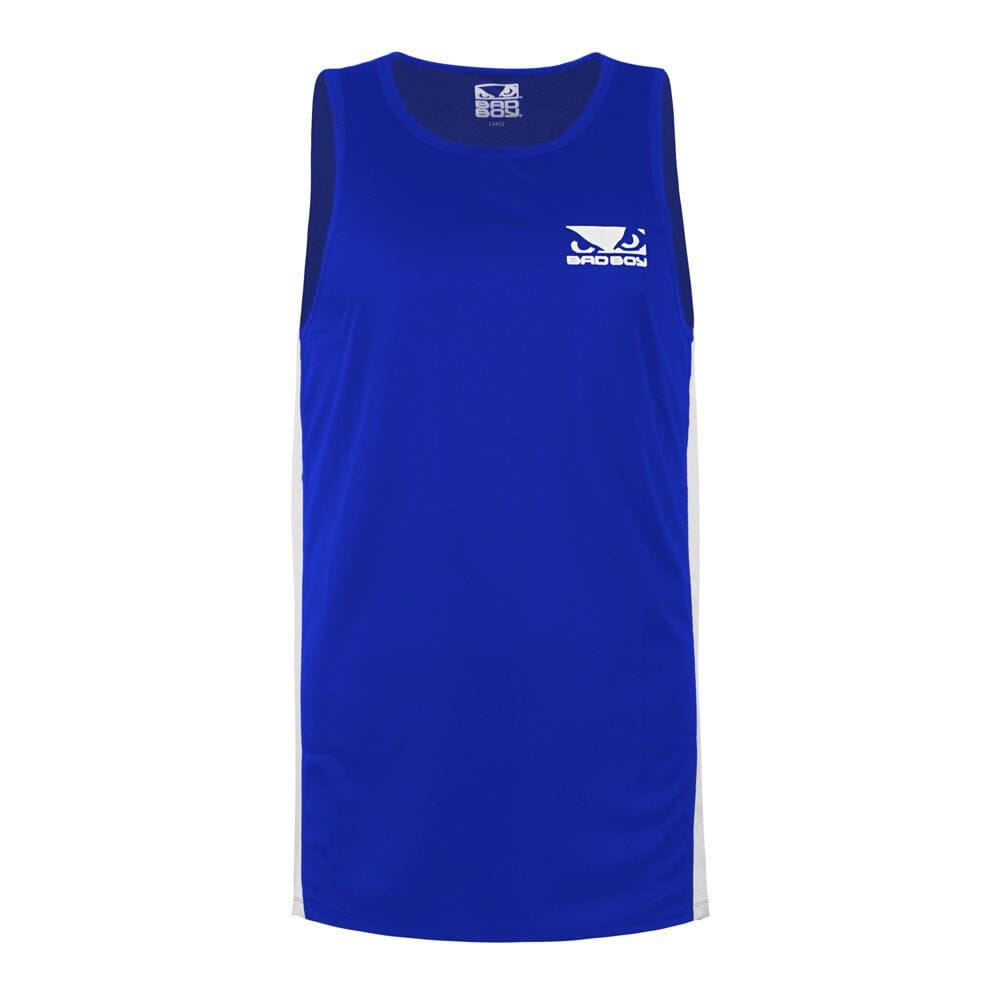 Bad Boy Stinger Amateur Boxing Singlet - Blue
