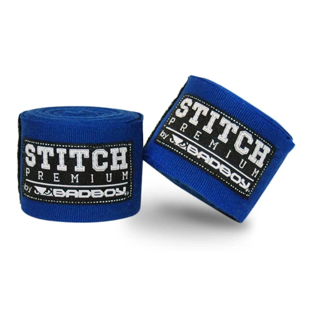 Bad Boy Stitch Premium 5m Hand Wraps - Blue