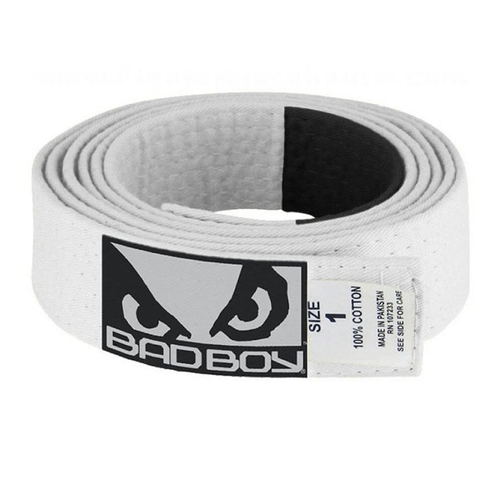 Bad Boy BJJ Gi Kids Belt - White
