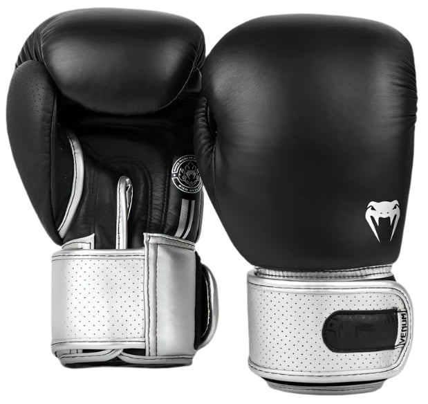 Venum Power 2.0 Boxing Gloves - Black/Silver