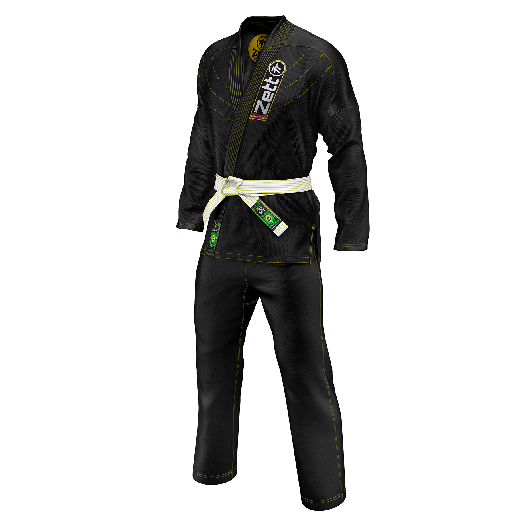 Zett Heavy BJJ Kids Uniform  V2 - Black
