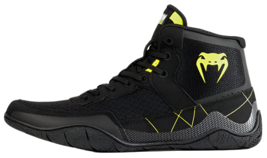 Venum Training Camp 4.0 Wrestling Shoes - Black/Neon Green