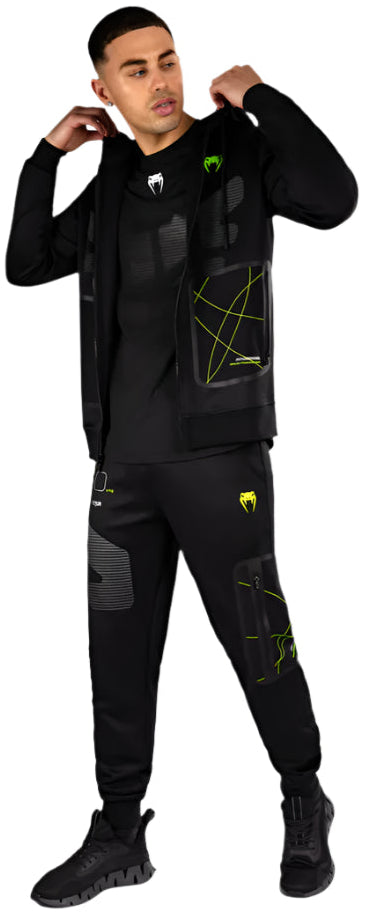 Venum Training Camp 4.0 Full Zip Hoodie - Black/Neon Green