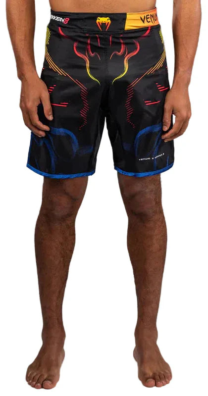 Venum x TEKKEN 8 Fight Shorts - Yoshimitsu - Black/Orange