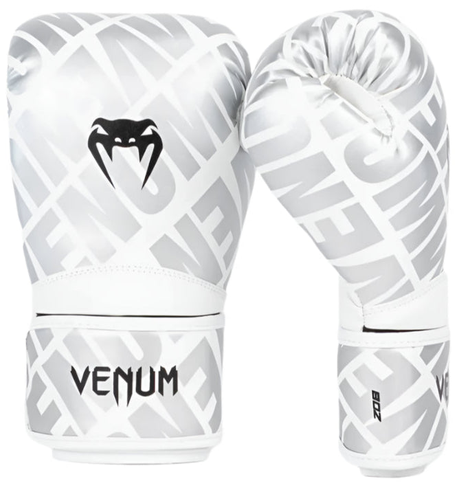 Venum Contender 1.5 XT Kids Boxing Gloves - White/Silver