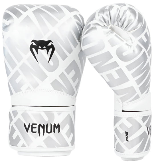 Venum Contender 1.5 XT Kids Boxing Gloves - White/Silver