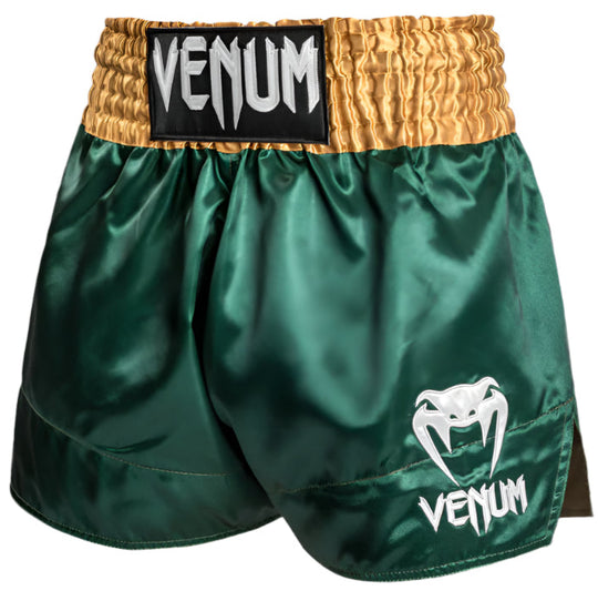 Venum Classic Muay Thai Short - Green/Gold/White