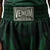 Venum Attack Kids Boxing Shorts - Forest Green/ Off White