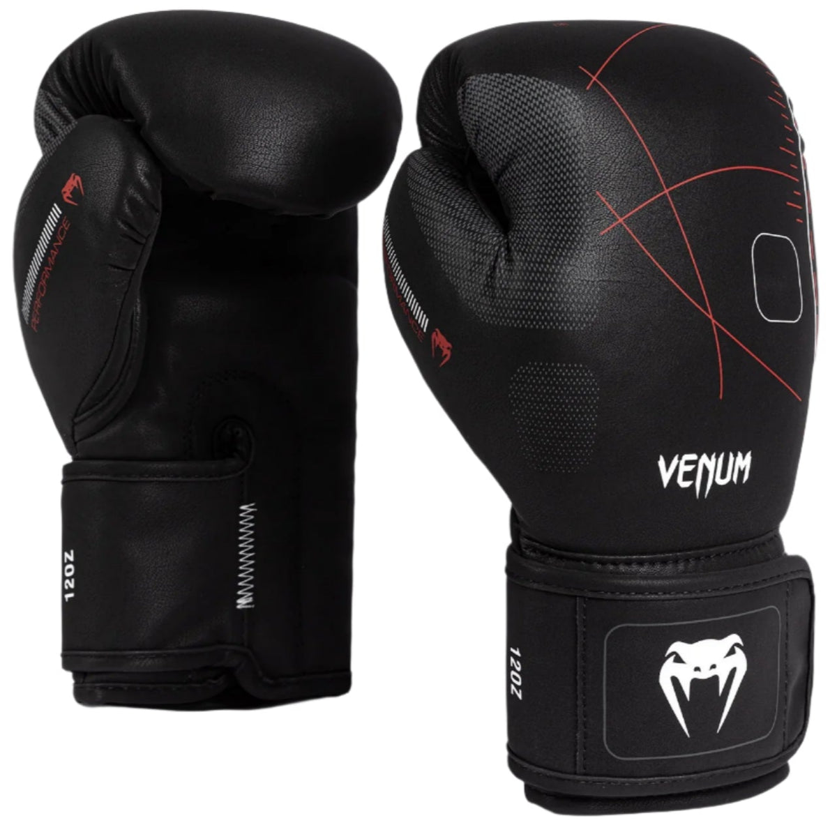 Venum Tactical XT Boxing Gloves - Black/Fire Red