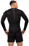Venum Tactical XT Men's Long Sleeve Rashguard - Black/Fire Red