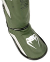 Venum Elite Evo Shinguards - Khaki/Silver