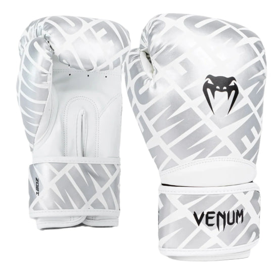Venum Contender 1.5 XT Boxing Gloves - White/Silver