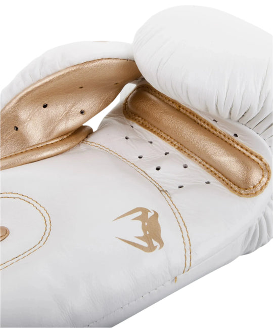 Venum Giant 3.0 Boxing Gloves - Nappa Leather - White/Gold