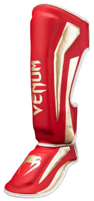 Venum Elite Shin Guards - Red