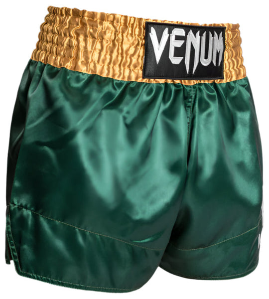 Venum Classic Muay Thai Short - Green/Gold/White