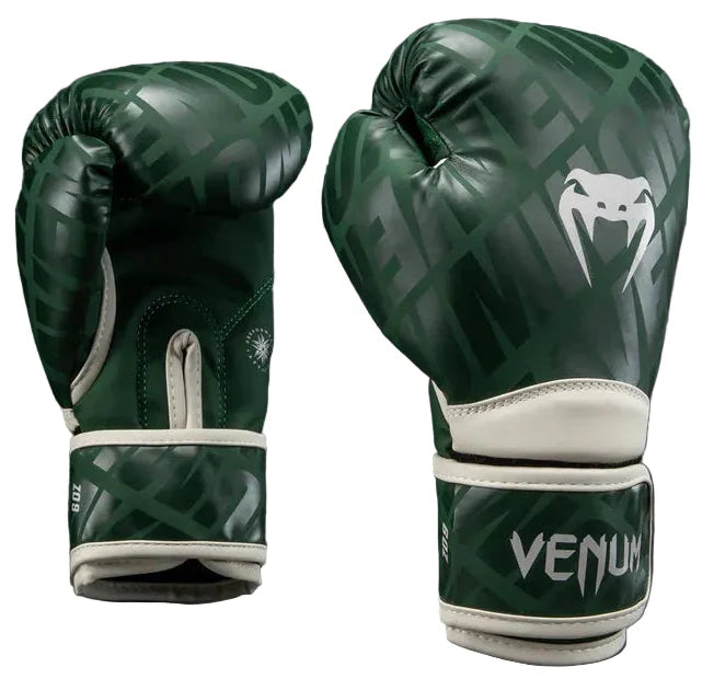 Venum Contender 1.5 XT Boxing Gloves - Forest Green/Off White