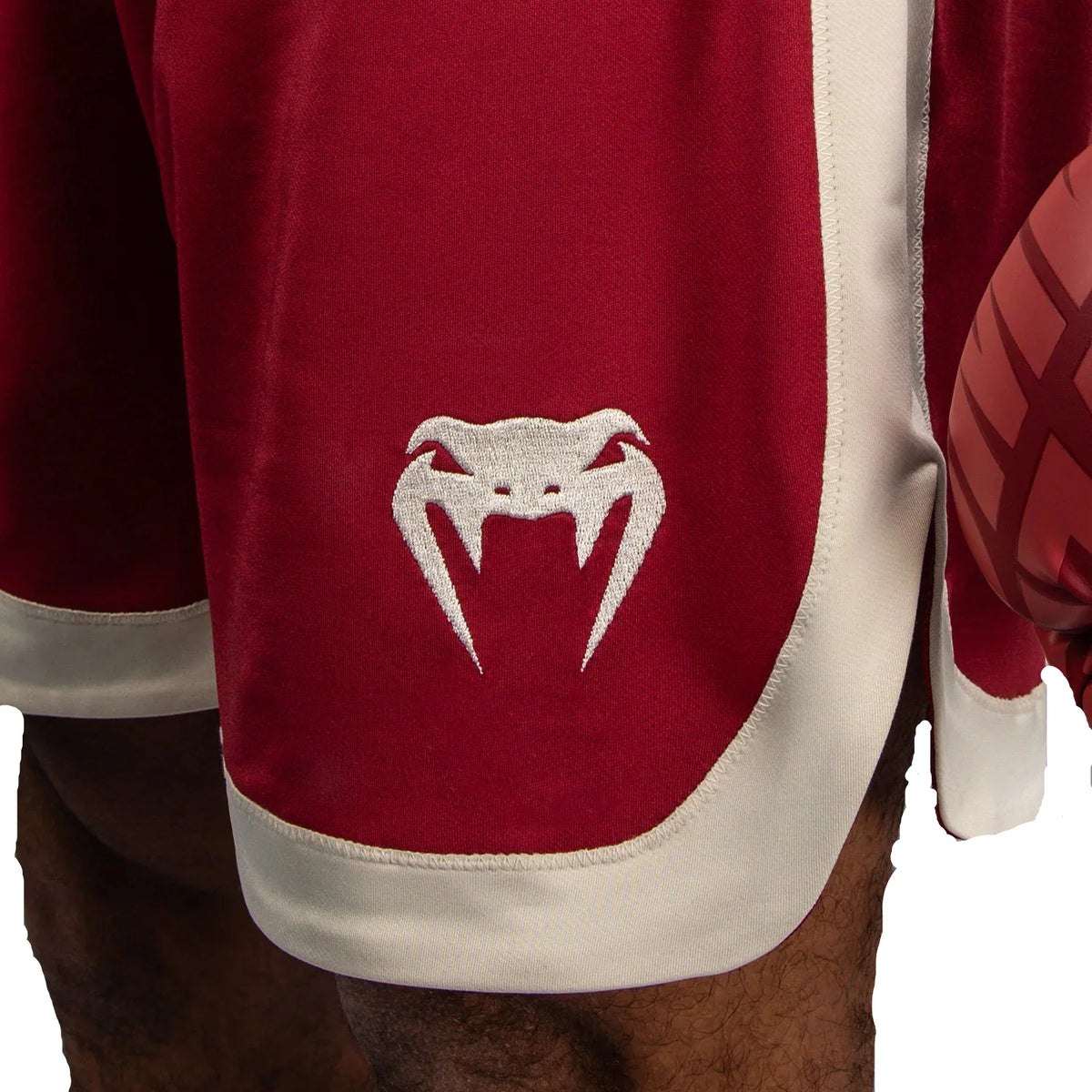 Venum Classic Boxing Shorts – Ruby Red/Ivory