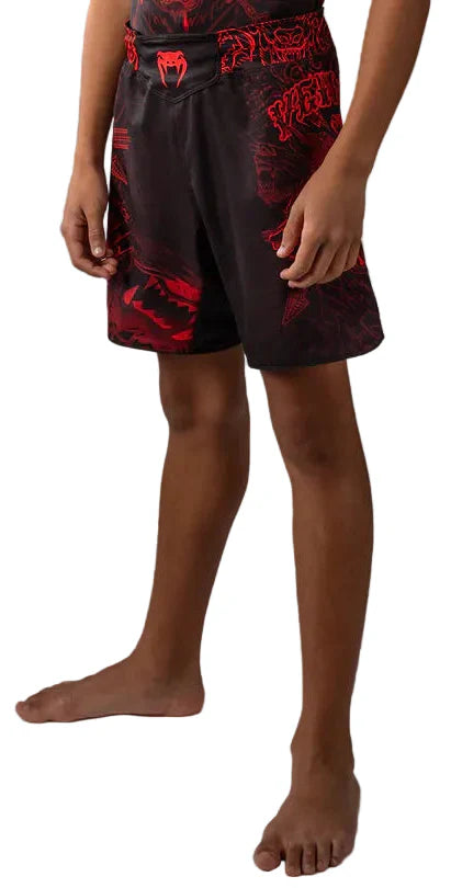 Venum Wolf Atak Kids Fightshorts - Black/Red
