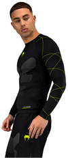 Venum Training Camp 4.0 Long Sleeve Rashguard - Black/Neon Green