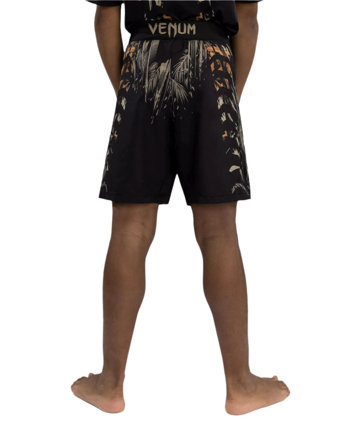 Venum Tiger Kids Fight Shorts - Black/Neon Orange