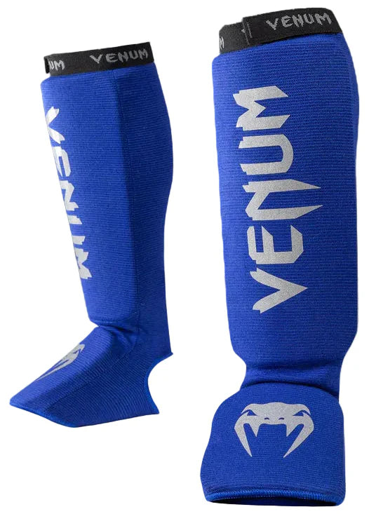 Venum Kontact Shinguards - Royal Blue/ Silver