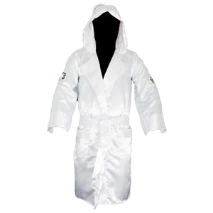 Cleto Reyes Boxing Robe with Hood - White
