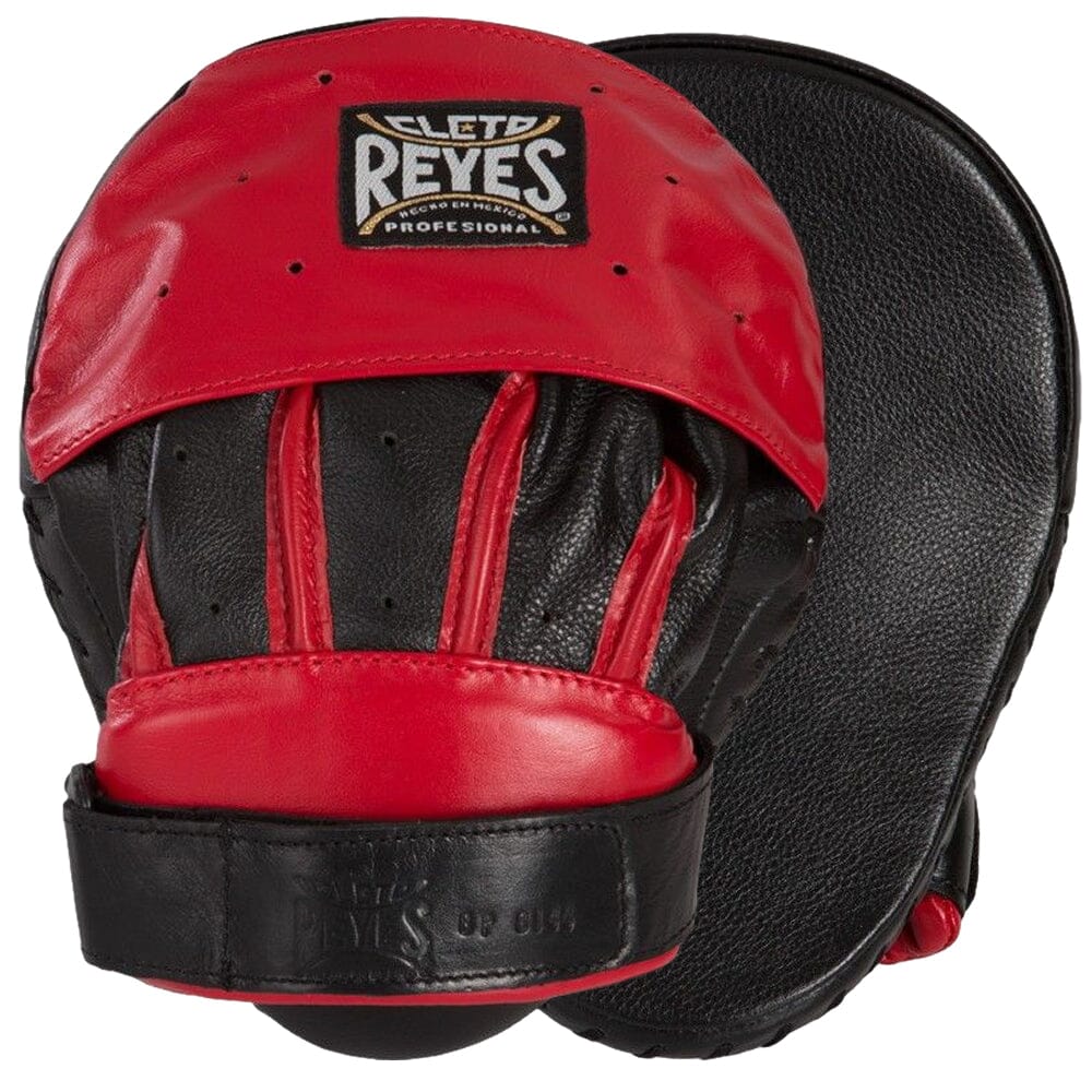 Cleto Reyes Curve Punch Mitts Velcro Closure - Black/Red