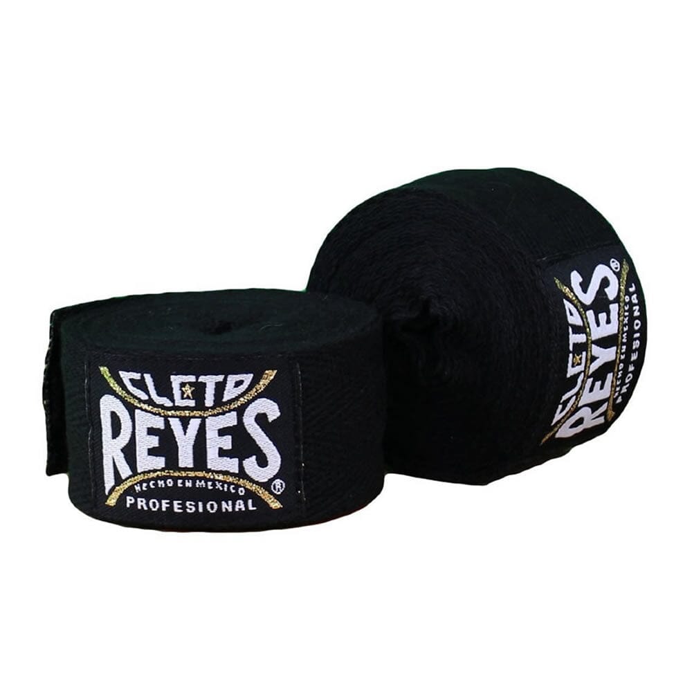 Cleto Reyes Hand Wraps Hook and Loop - Black - 180 inch