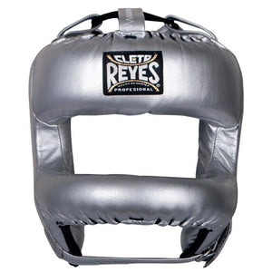 Cleto Reyes Redesigned Head Gear with Nylon Face Bar - Silver - One Size