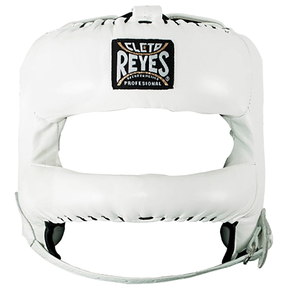 Cleto Reyes Redesigned Head Gear with Nylon Face Bar Head Guards Cleto Reyes White One Size
