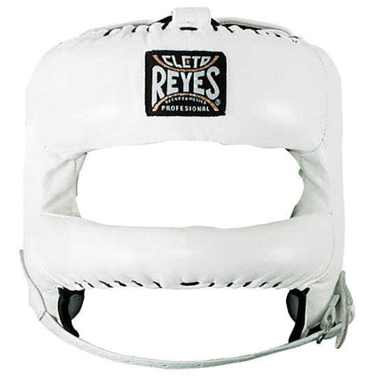 Cleto Reyes Redesigned Head Gear with Nylon Face Bar Head Guards Cleto Reyes White One Size