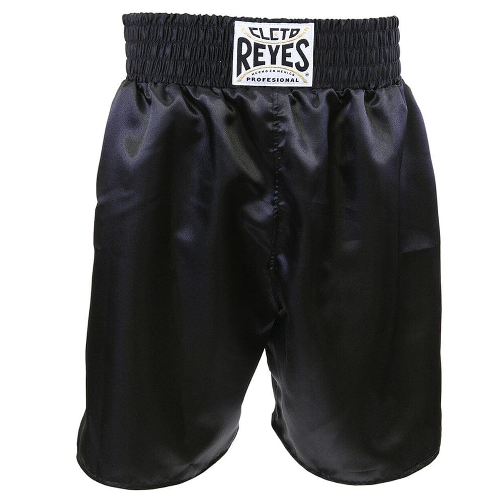 Cleto Reyes Satin Classic Boxing Trunk - Black