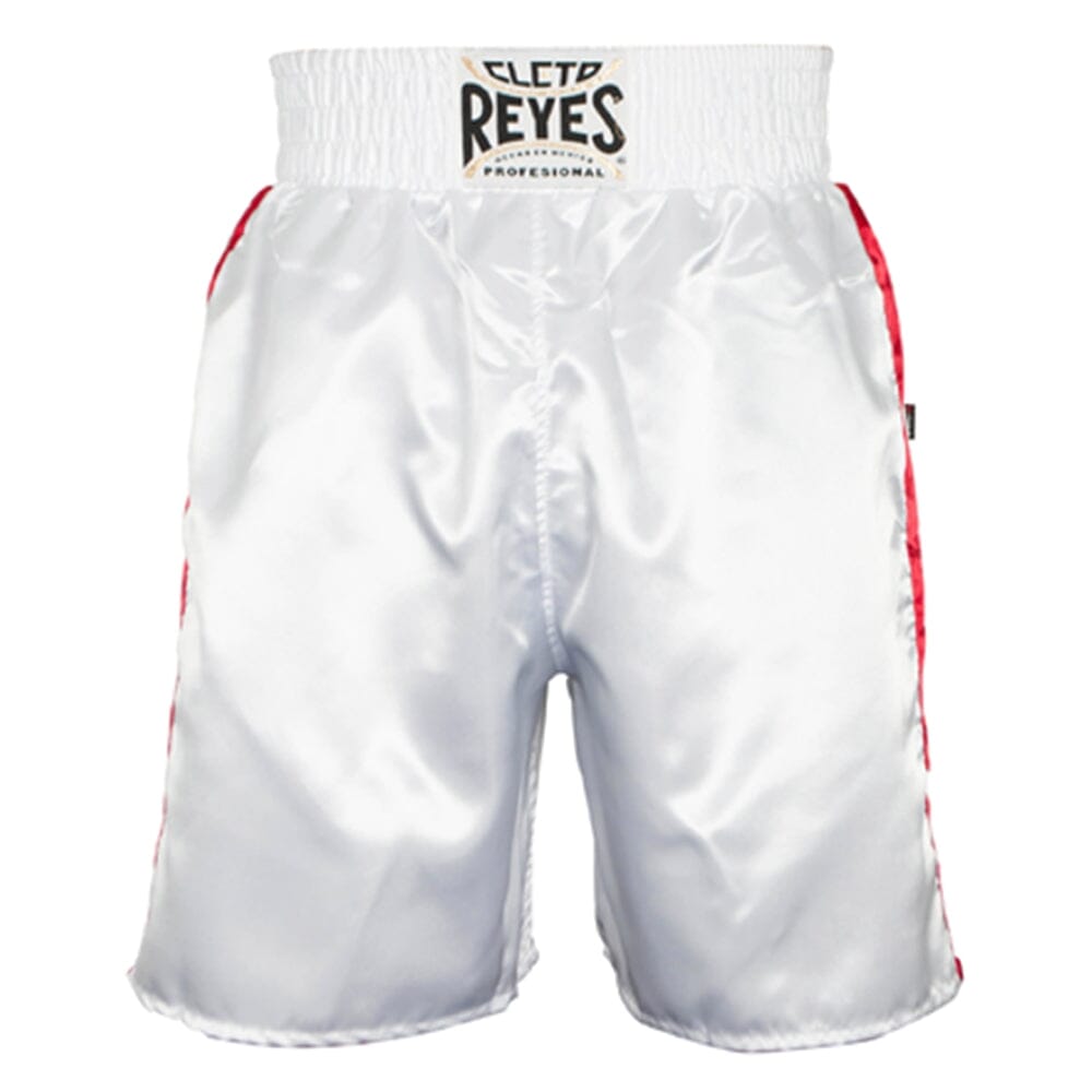 Cleto Reyes Satin Classic Boxing Trunk - White/Red/Green