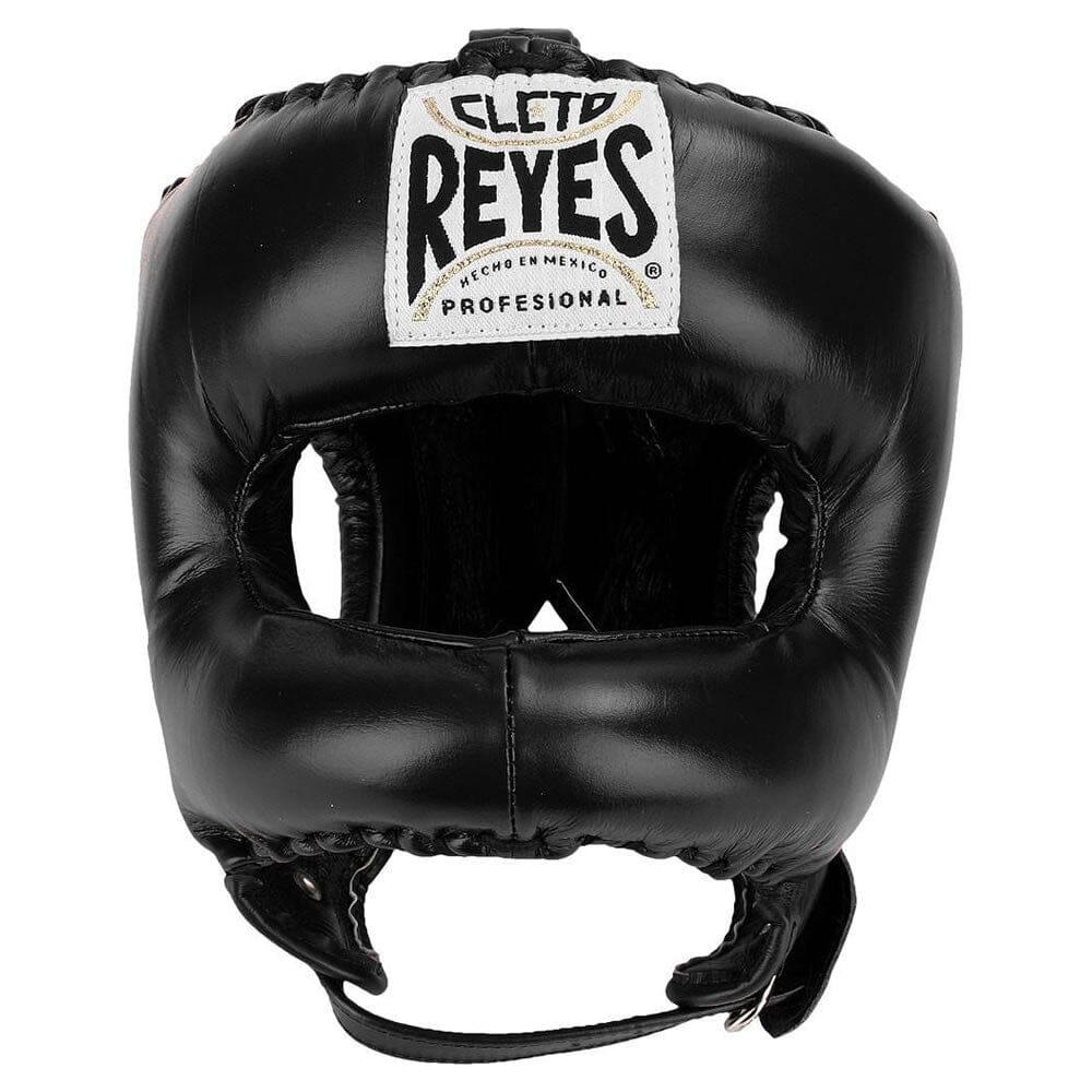 Cleto Reyes Traditional Headgear with Nylon Face Bar Head Guards Cleto Reyes Black One Size