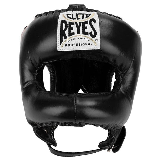 Cleto Reyes Traditional Headgear with Nylon Face Bar Head Guards Cleto Reyes Black One Size