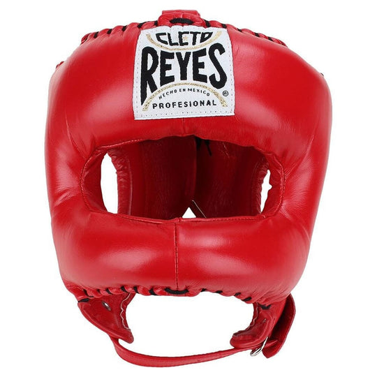 Cleto Reyes Traditional Headgear with Nylon Face Bar Head Guards Cleto Reyes Red One Size