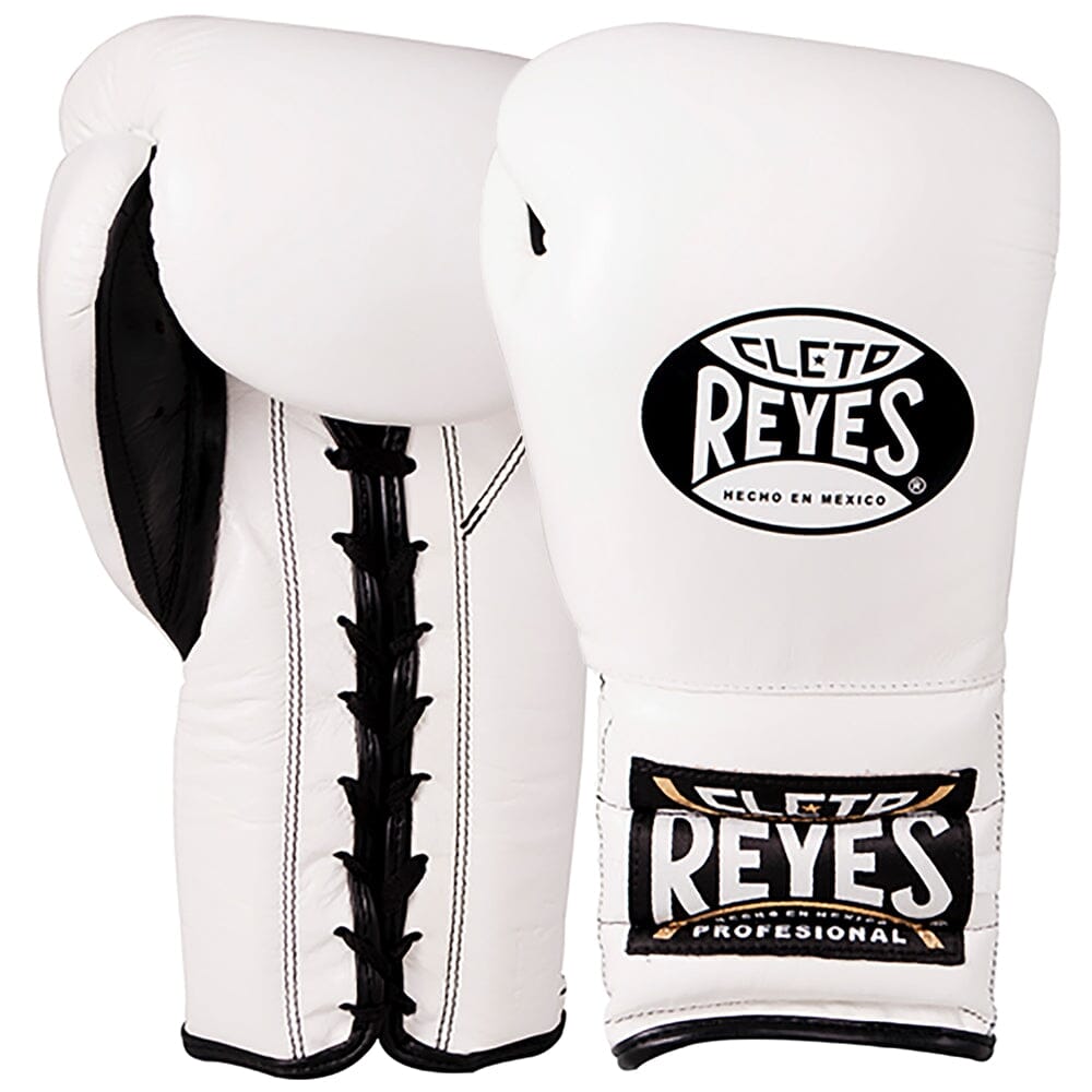 Cleto Reyes Training Boxing Gloves with Laces - White