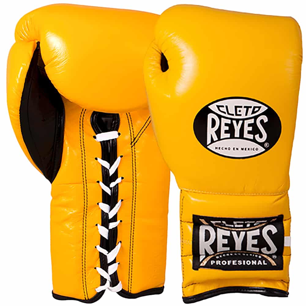 Cleto Reyes Training Boxing Gloves with Laces - Yellow