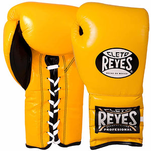 Cleto Reyes Training Boxing Gloves with Laces - Yellow