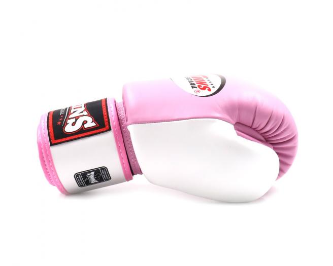 Twins Special Boxing Gloves - White/ Pink