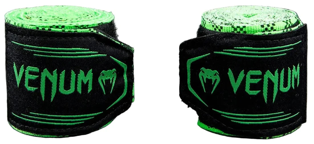 Venum Tartan Handwraps - Neon Green