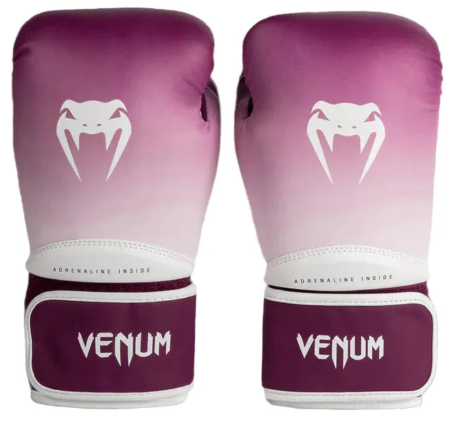 Venum Iris Boxing Gloves - Plum/White