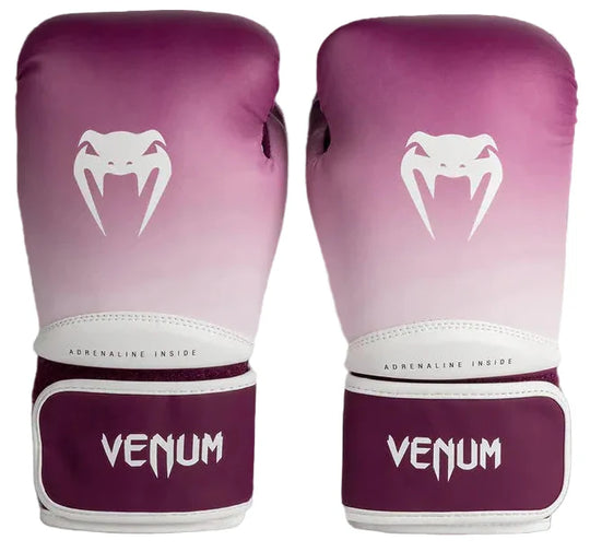 Venum Iris Boxing Gloves - Plum/White