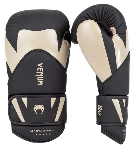 Venum Challenger 4.0 Boxing Gloves - Black/Beige