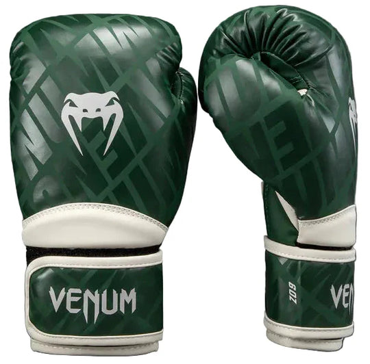 Venum Contender 1.5 XT Boxing Gloves - Forest Green/Off White