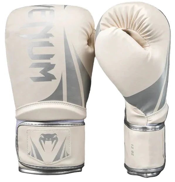 Venum Challenger 2.5 Boxing Gloves – White/Silver