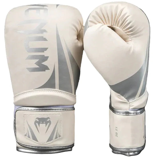 Venum Challenger 2.5 Boxing Gloves – White/Silver