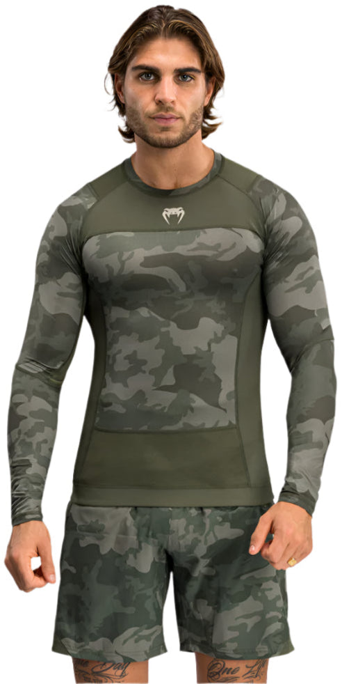 Venum G-Fit Air Men's Long Sleeve Rashguard - Army Camo
